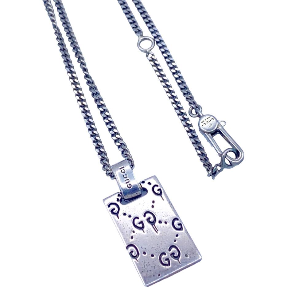 Gucci  Authentic Ghost Pendant Necklace 21"